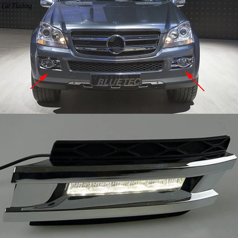 Автомобильная проблесковая для Mercedes W164 GL320 GL350 GL420 GL450 GL550 2006 2009 дневного света