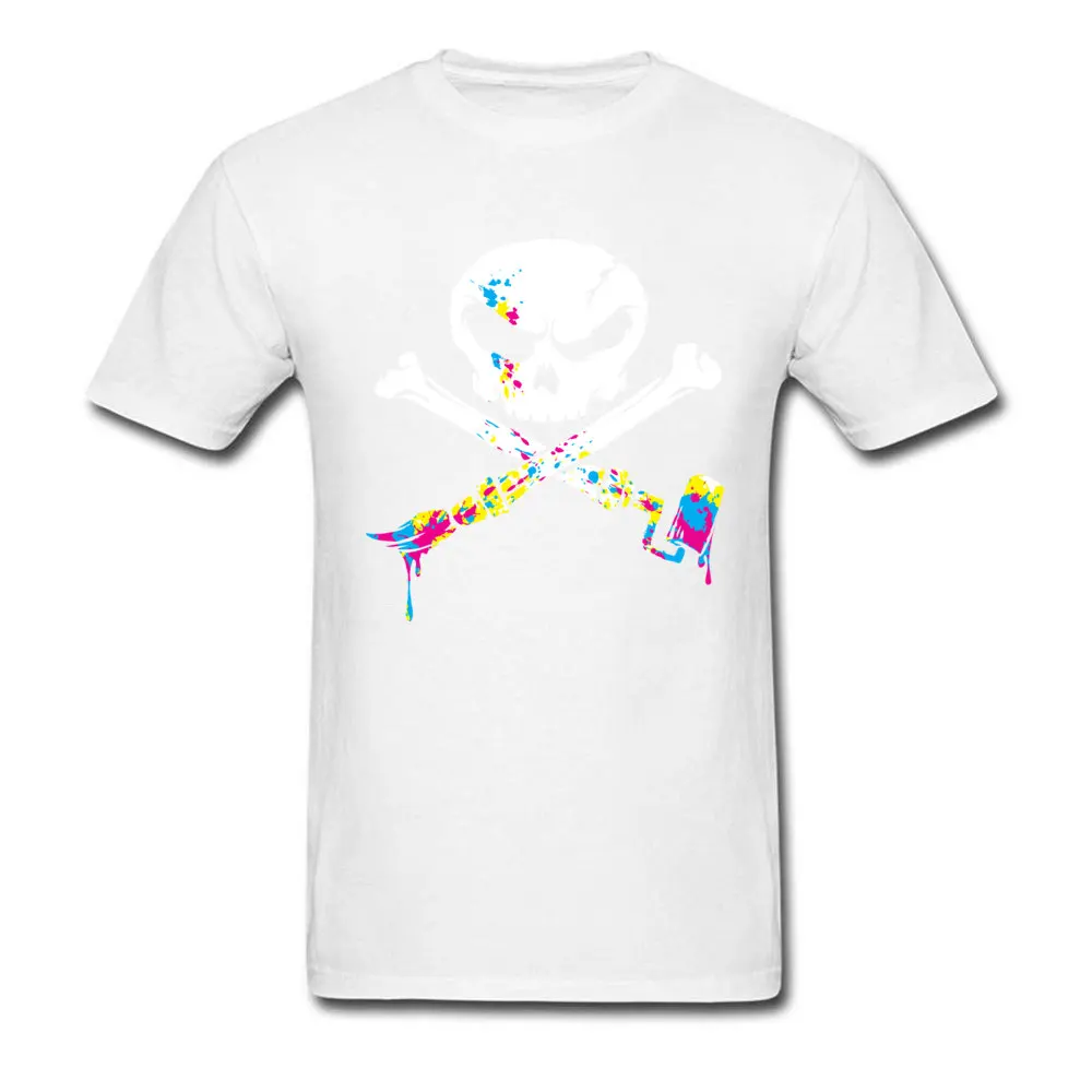 Artist To The Bone CMY Printing Summer/Autumn 100% Cotton Round Neck Men T Shirt Sweatshirts 2018 Newest Short Sleeve Tshirts Artist To The Bone CMY white