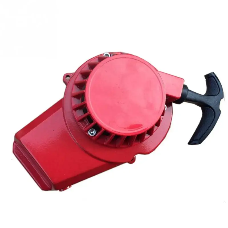 Red Потяните Стартер 49CC fit Pit Dirt Pocket Bike Mini Moto Atv Recoil Start - Color: Red