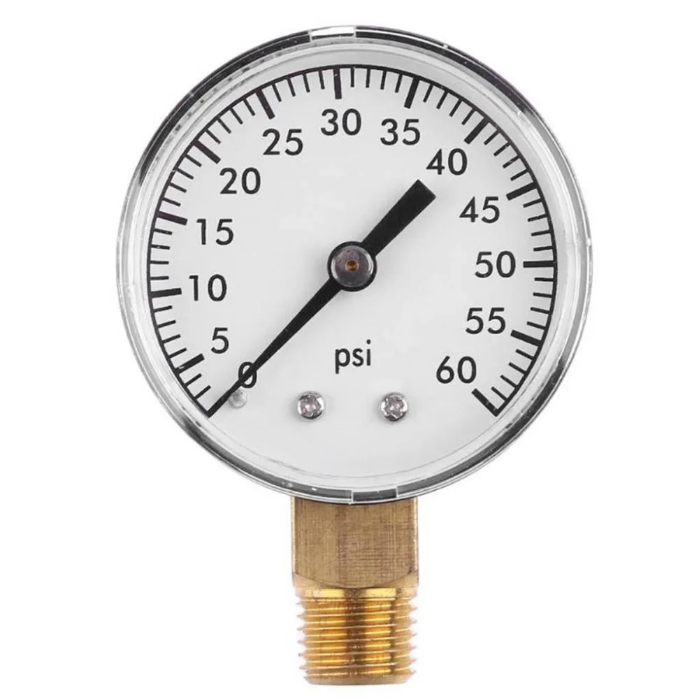 Мини Манометр 0 60 PSI циферблат цифровой измеритель давления гидравлический