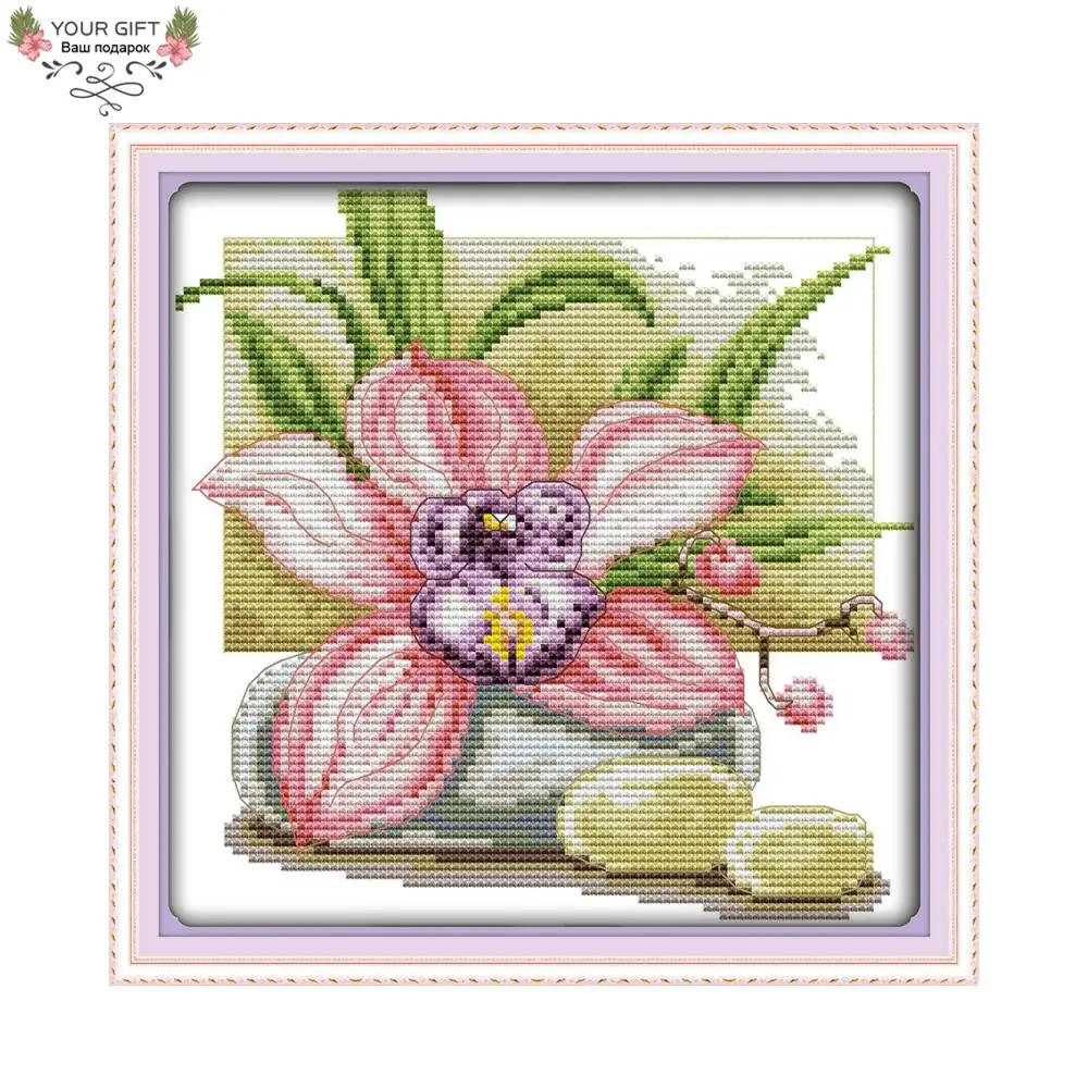 S-TROUBLE 1Set Cross Stitch Kit Owl Dream Catcher Counted 14CT Printed Handmade Needlework DIY Art Craft Supplies Stitch Embroidery Decoration