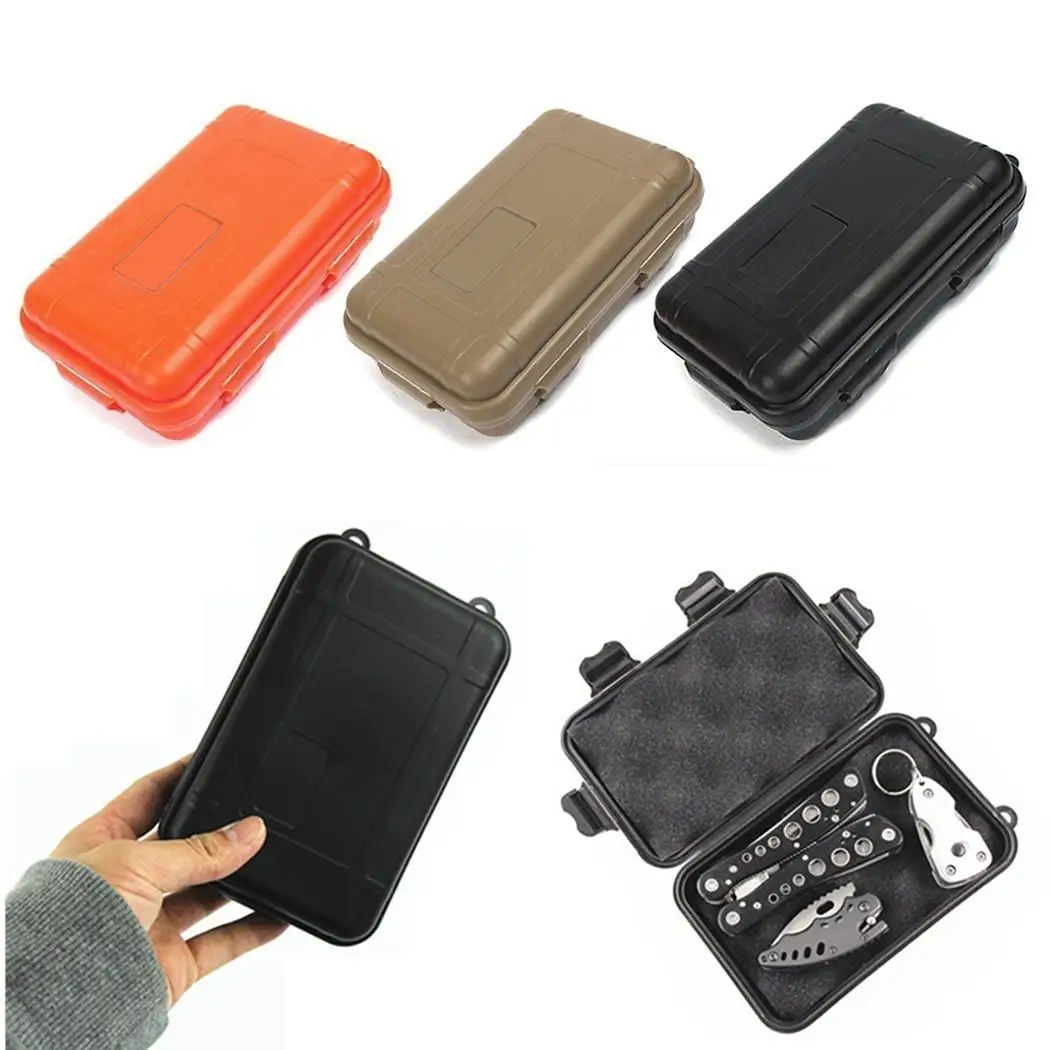 

Outdoor Survival Airtight Case Holder Shockproof Waterproof Boxes Tool Box For Storage Tools Matches EDC Travel Sealed Container