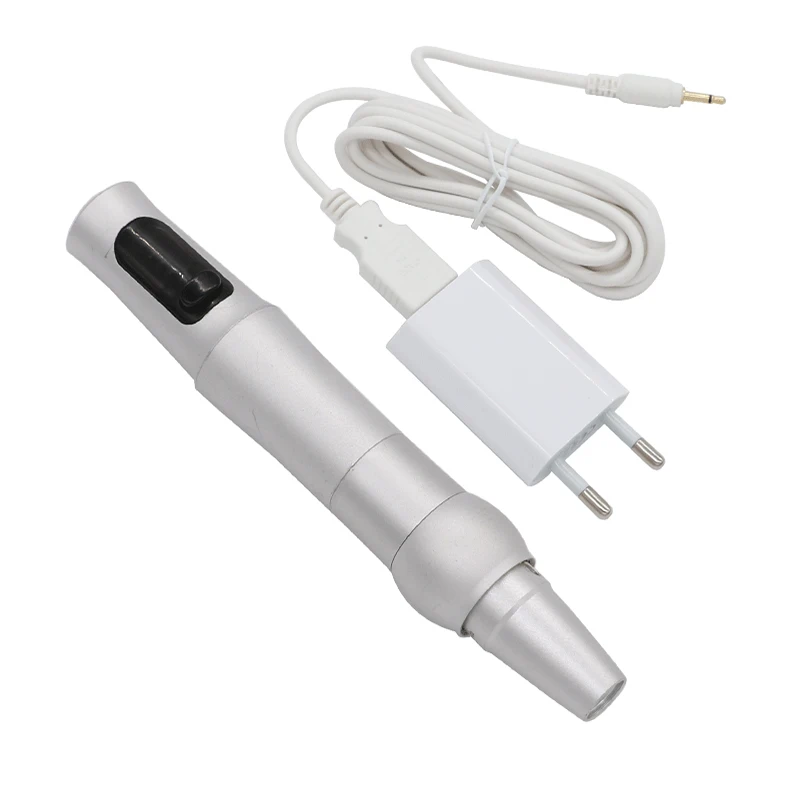 

1pc Professional New Design micro needle silver aluminum Swiss motor Permanent Makeup Machine for eyebrow Tattoo Machine Pen