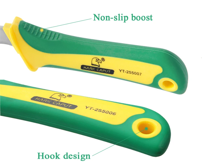 Нож для зачистки кабеля, нож для зачистки проводов, электрический нож, изогнутый рот с крюком, фиксированное лезвие для Резинового Кабеля, ручные инструменты