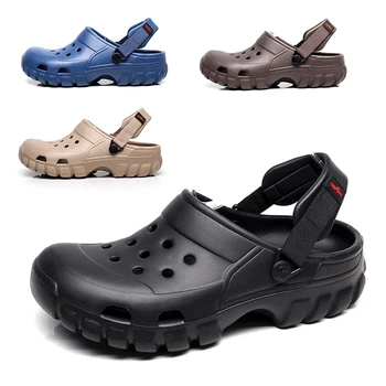 верхний 2018 летние мужские садовые сабо тапочки из ЭВА повседневные
модные пляжные сандалии для мужчин, мужские легкие тапочки Mule Clog
Обзор