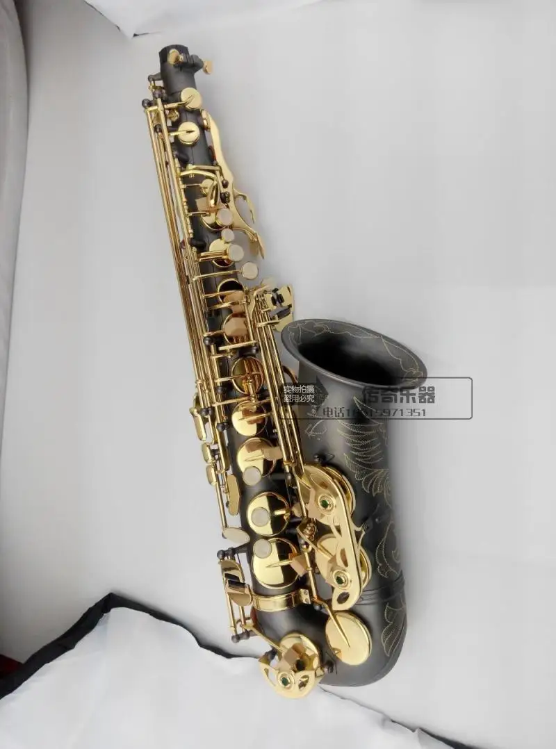 Selmer R54 Black Nickel Gold Matte Alto Saxophone with Case Accessories