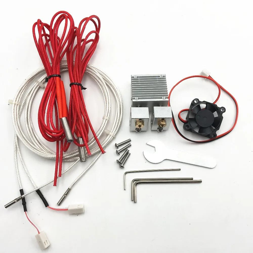 

Funssor Chimera Plus 2 In 2 Out Extruder Dual Color All Metal Chimera Hotend Kit Multi-extrusion V6 Dual Extruder fast ship