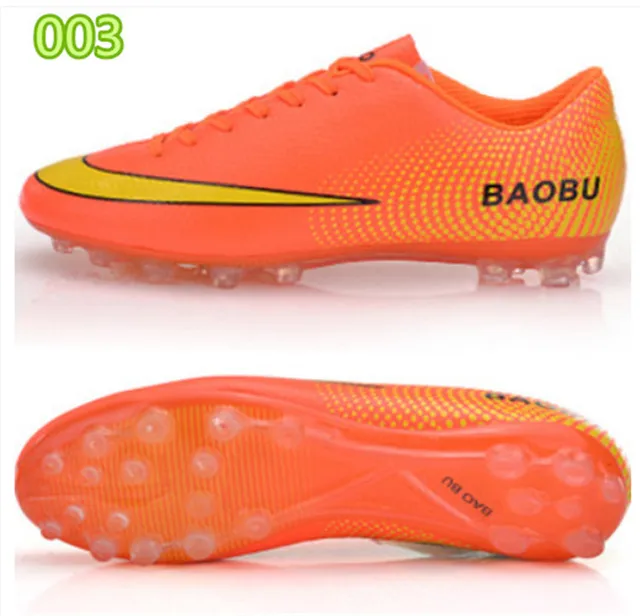 2015 HOT Soccer Shoes Discount Men Leather Ttraining Indoor Sneaker