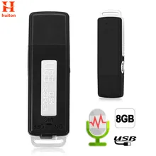 Huiton 2 в 1 Мини 8 Гб USB ручка флеш-накопитель цифровой Аудио Диктофон 15 часов портативный мини Запись Диктофон