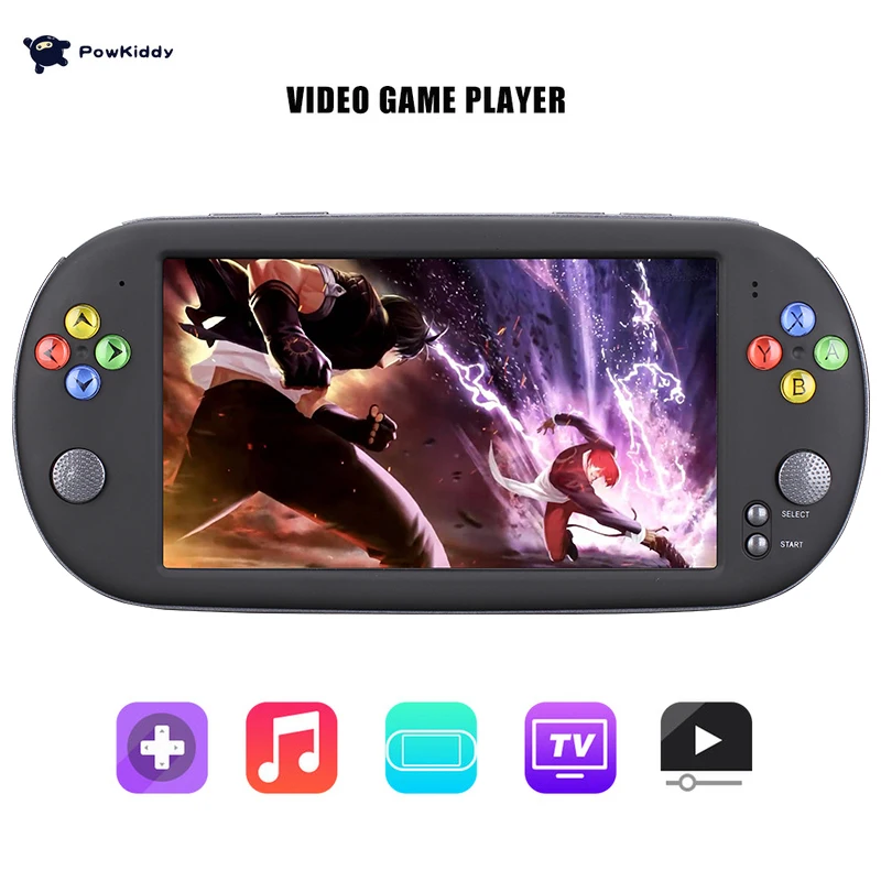 

POWKIDDY X16 Handheld Game Console 7 inch Large Screen 32GB Portable Mini Video Gaming Players Support Video Playback