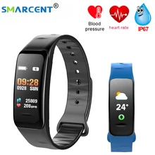 C1PLUS умный браслет часы цветной экран фитнес-трекер кровяное давление пульсометр трекер сна Браслет