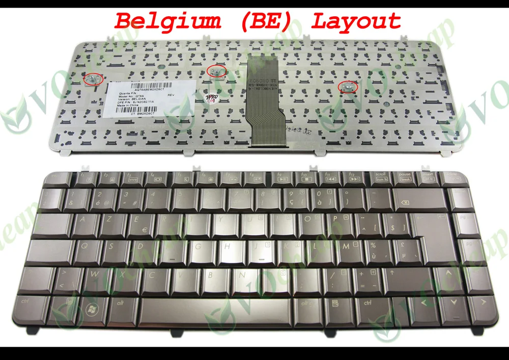 New Azerty Notebook Laptop Keyboard For Hp Pavilion Dv5 Dv51000 Series