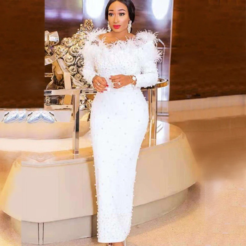 

Sexy Club Evening Party Bandage Dress 2019 New Women White Fashion Celebrity Long Sleeve Ladies Clothes Summer Dresses