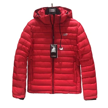 

2020 High Quality Men Winter Jacket Fashion Red Cotton Jacket Puffer Jacket Bio-based Cotton Mens Winter Coat Brand Hooded Coat