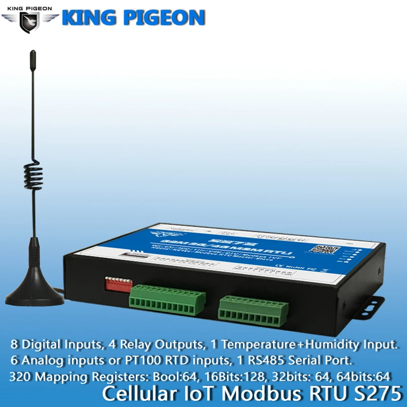  4G Cellular IOT Gateway Industrial RS485 Serisl Port GSM GPRS Modem Modbus RTU for SCADA OPC Server