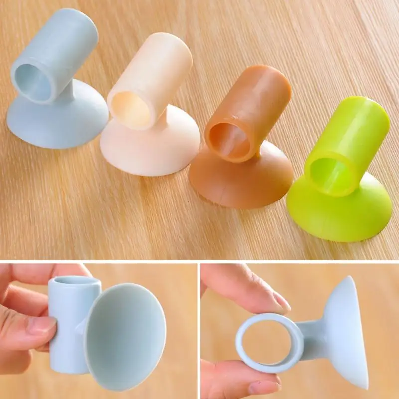 Modern Home Door Handle Case Self-adhesive Door Handle Knob Covers Anti-collision Protector Pad Rubber Bumper Plugs