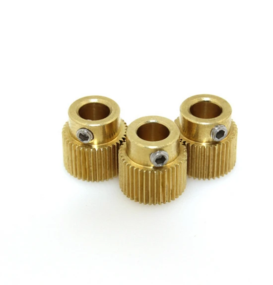 3d printer extrusion wheel MK7 gear MK8 brass extruder feeding 26teeth 40teeth wire 1pcs