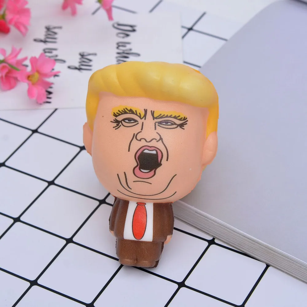 1 шт. милый Дональд Трамп стресс сжимающий мяч Jumbo мягкая игрушка Squishies игрушки для снятия стресса для детей Забавный шутка реквизит подарок# TC - Цвет: 123