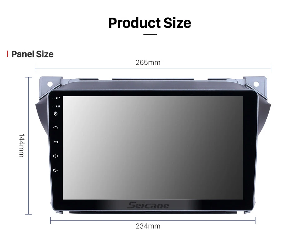 Clearance Seicane Car GPS Multimedia Player For 2009 2010 2011 2012 2013 2014-2016 Suzuki alto Android 8.1 2Din Wifi Bluetooth Head Unit 15