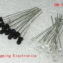 20 шт. 3 мм 940nm светодиоды инфракрасный излучатель и ИК приемник 10 пар диодов F3 300A