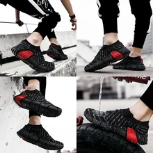 Горячий стиль Гоку Летающий трикотажные кроссовки мужская кросс-Бордер обувь размер 39-46 спортивная обувь мужские легкие МУЖСКАЯ прогулочная обувь мода