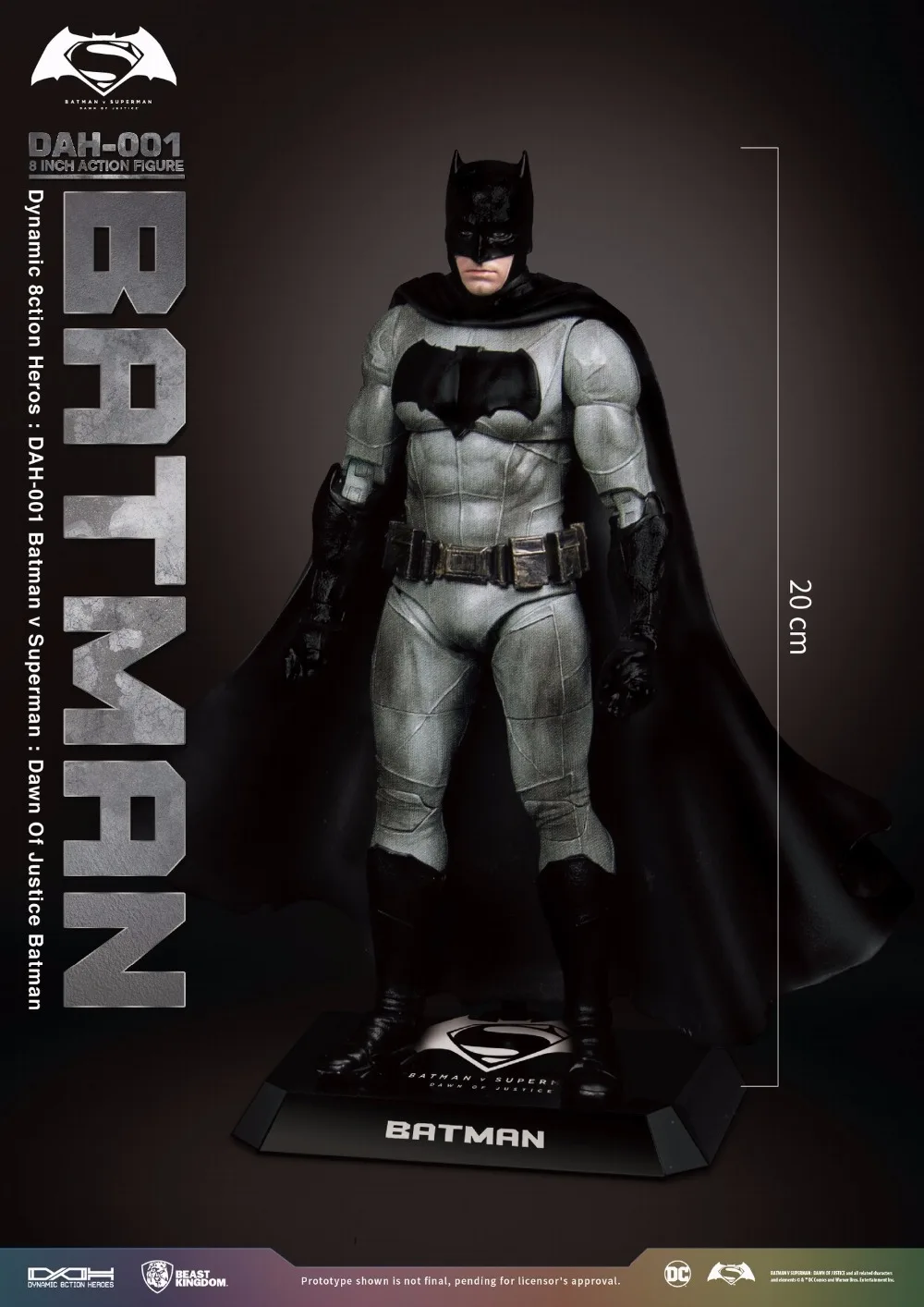 BEAST KINGDOM Batman VS Superman Dawn of Justice Superman 1/9 Action Figure 