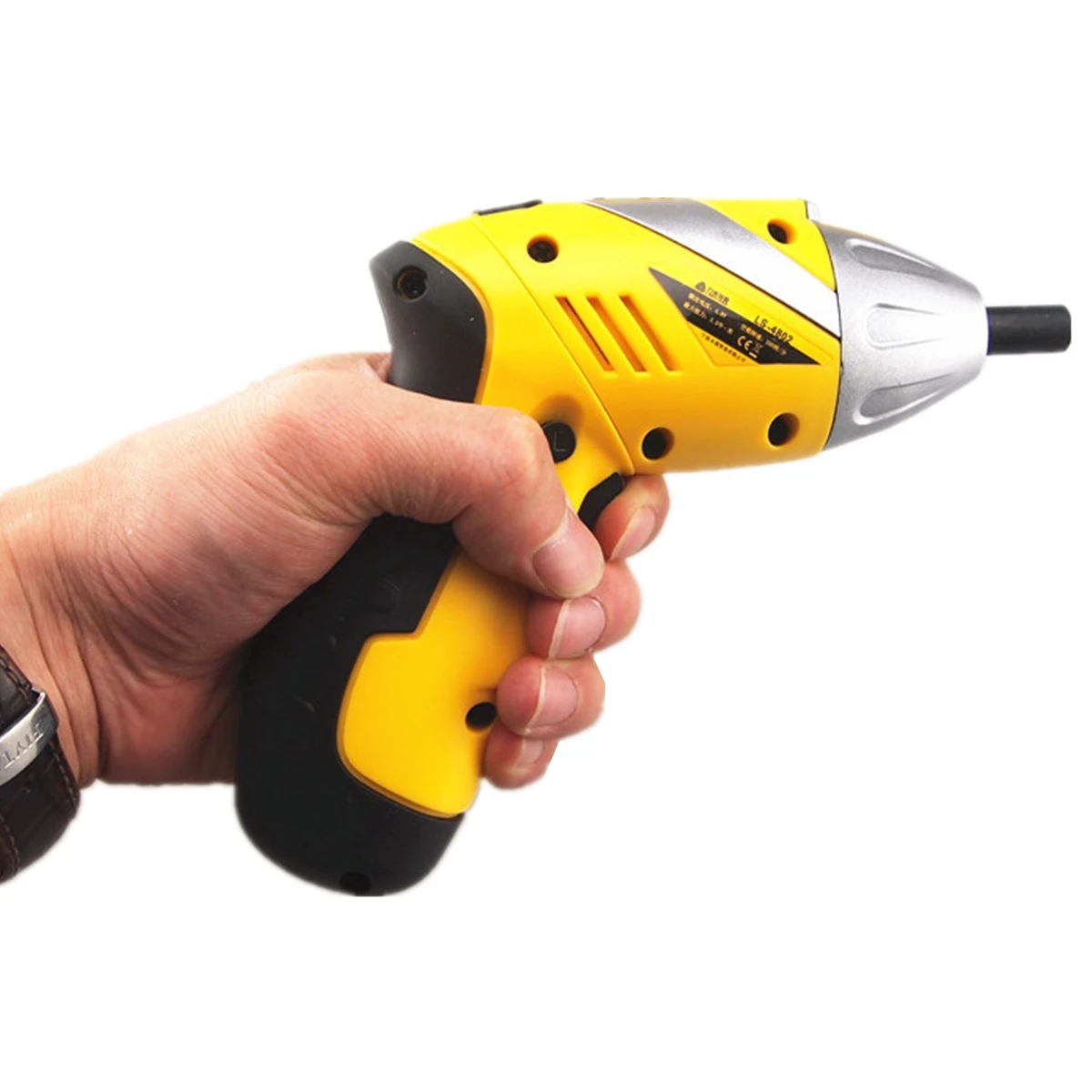 

4.8V Rechargeable Electric Screwdriver Cordless Drill Driver Kit Two-way Rotation Power Hand Tool Speed 180rpm 142x133x45mm