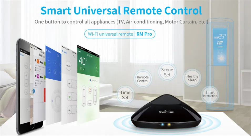1--2018 New Version Broadlink RM Pro RM3  RM MINI3 Universal Intelligent IR+RF+Wifi Remote Controller For Ios Android Smart Home-
