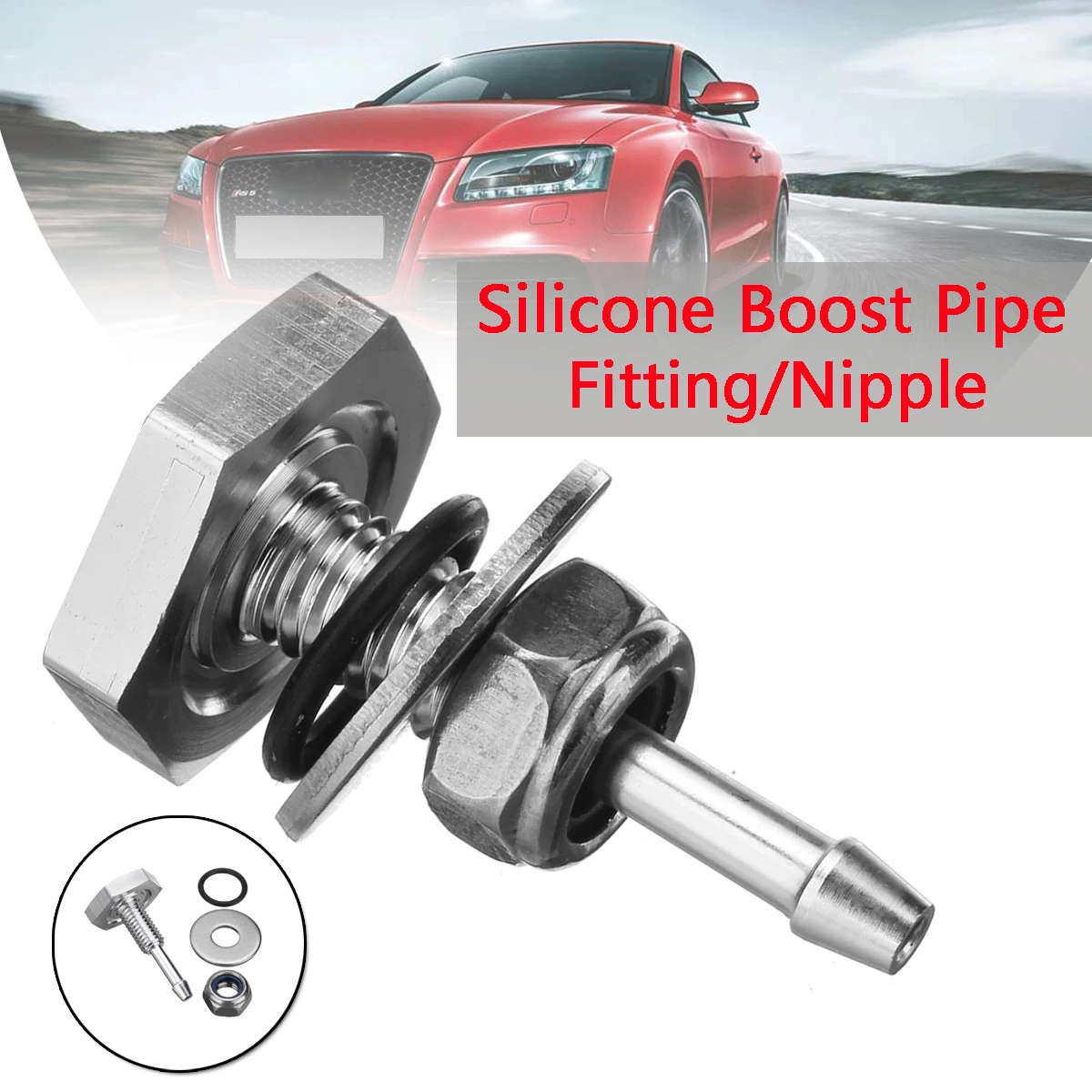 

Silver 1pcs Car Universal Turbocharger Silicone Boost Pipe Nipple Finish Turbo Vacuum Gauge Tid Fitting 20mm Diameter TRBVac01