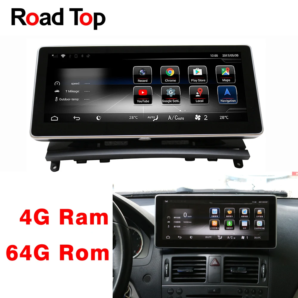 

Android 8.1 Car Radio GPS Navigation Bluetooth Head Unit for Mercedes Benz 2008-2010 C180 C200 C220 C250 C300 C350 C320 CDI C63