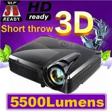 Одежда высшего качества! Full HD 5500 люмен 3D ультра Short Throw HDMI проектор 1080 P XGA видео цифровой образование dlp-проектор proyector
