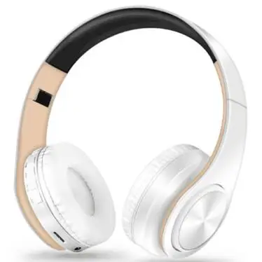 B7 Bluetooth беспроводные наушники для ПК телефона музыкальные наушники складные наушники с микрофоном для ПК телефона Mp3 - Цвет: White Gold
