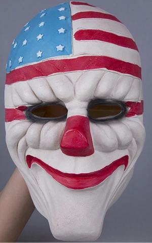 PAYDAY 2 взрослых детей клоун Лицо Латексная Маска нарядное платье Хэллоуин ужасов Prop Костюмы - Цвет: Type 1