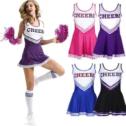 Модные женские туфли костюм чирлидерши пикантные Cheer High School Обувь для девочек Баскетбол Футбол Детские нарядное платье наряд школьная