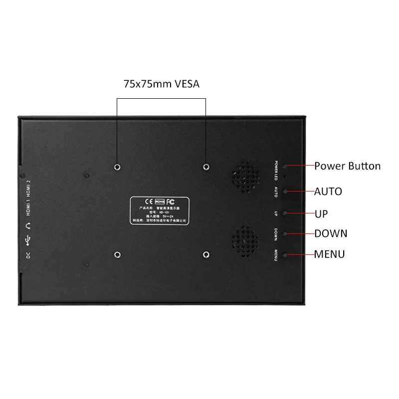 Блок питания 10 дюймов 2K 2560*1600 HDMI USB 5 В портативный IPS монитор для Ps4 Pro