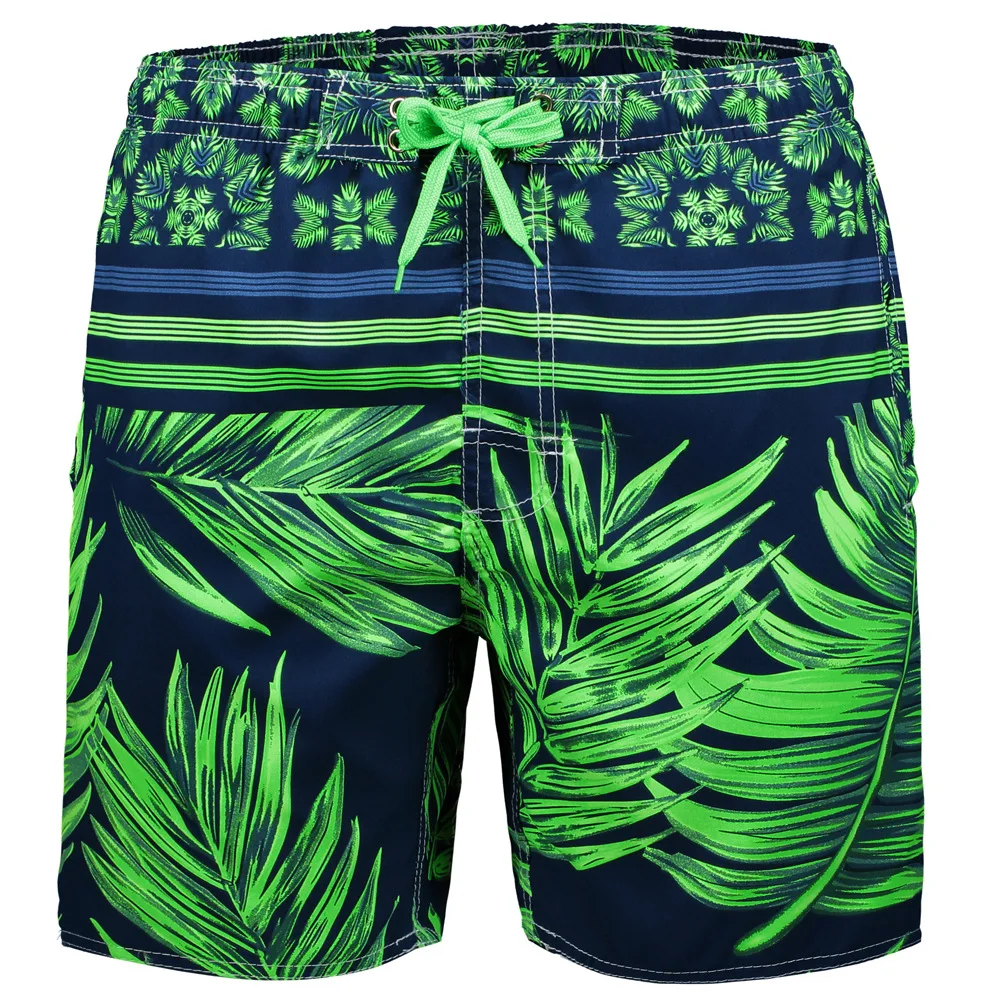 Men's Plus Size Beach Shorts Swim Trunks For Men Quick Dry Leaves ...