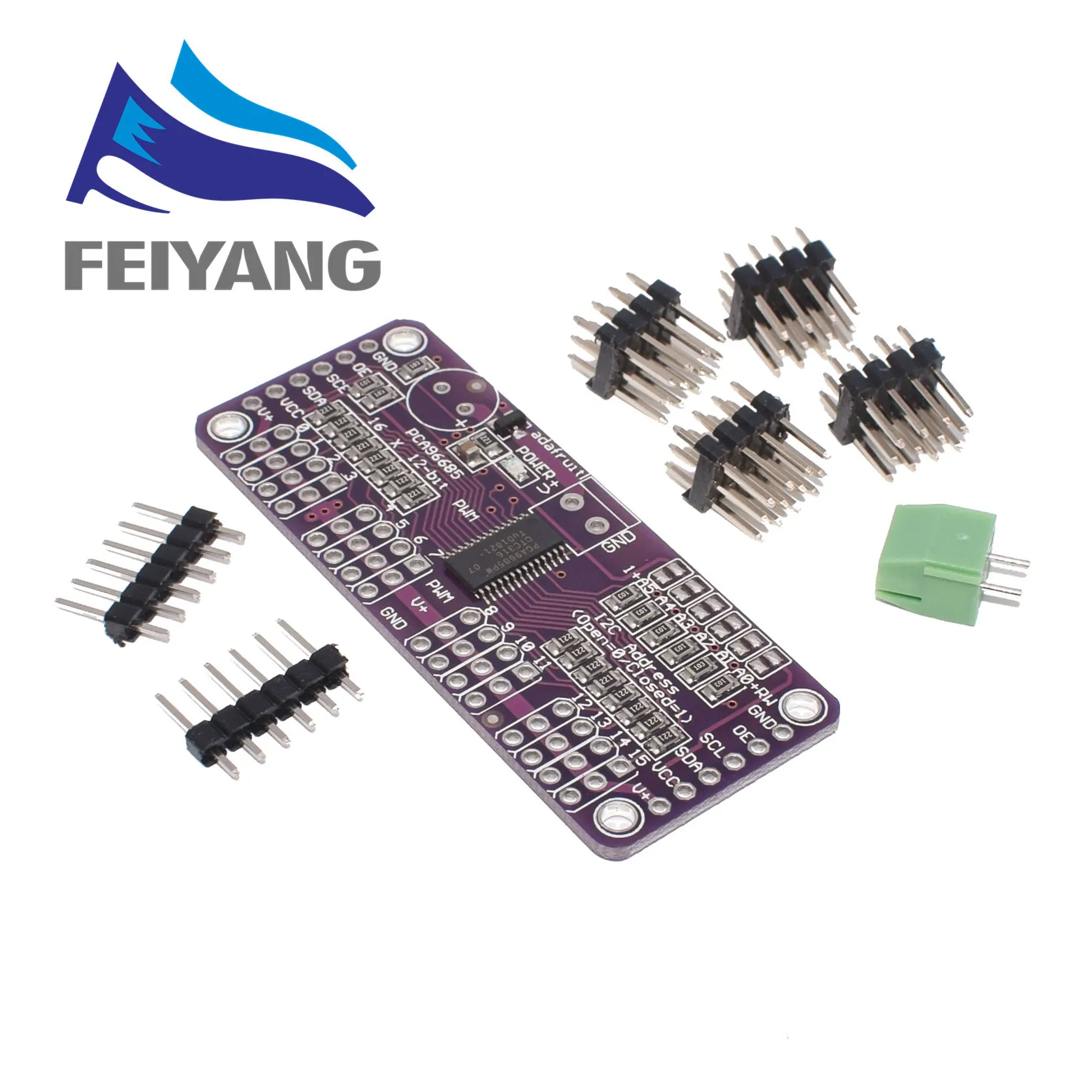 16 Channel 12-bit PWM/Servo Driver-I2C interface P