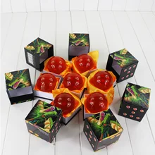 Большой размер 7,5 см Драконий жемчуг 7 звезд хрустальные шары Dragon Ball Z Модель Кукла игрушка высокое качество коробка упакована
