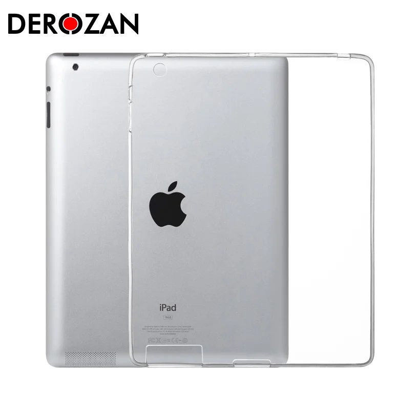 

Ultra Thin Transparent Silicone Case for Apple iPad 2 3 4 Case TPU Soft Cover For iPad2 iPad3 iPad4 Cover Back Coque Housing