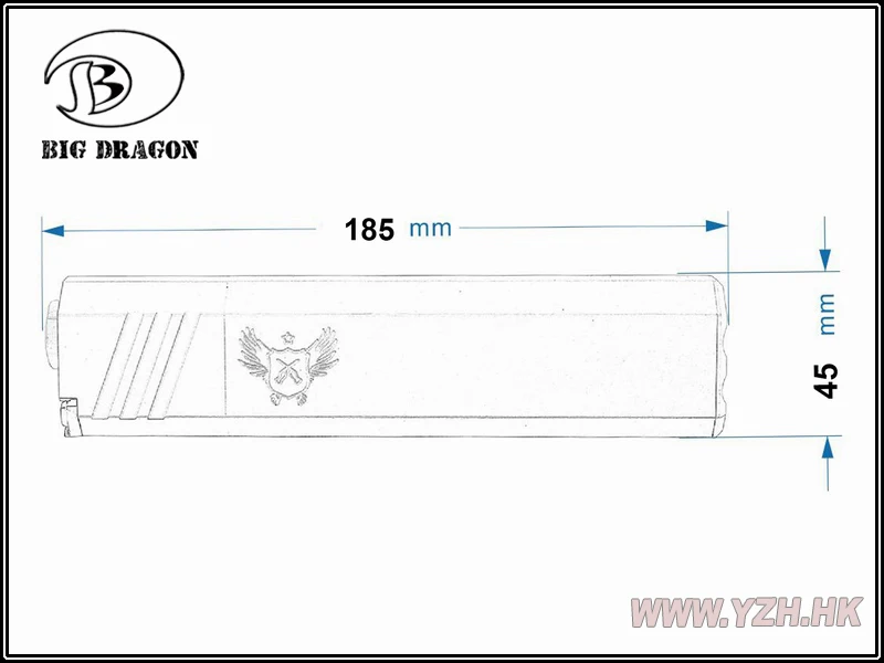 BD глушитель CO OSPREY SUPPRESSOR 14 мм Винт с flashhider