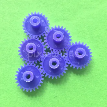 

10pcs J424Y Blue Plastic Bi-layer Micro Gears Model Four-wheel Drive Car Using DIY Technology Toys
