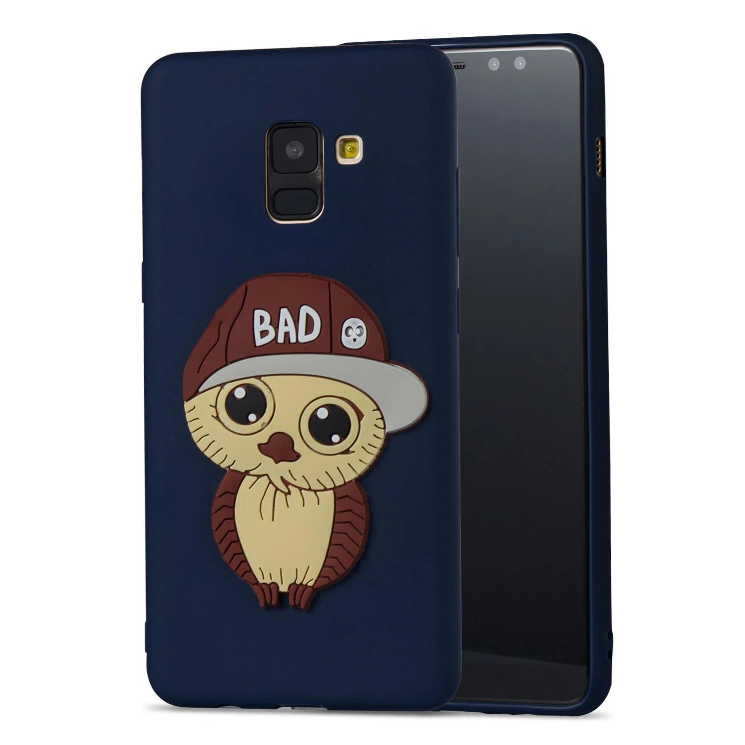 Сова узор защиты корпуса мобильного телефона для samsung A8 плюс 2018 мужская модель