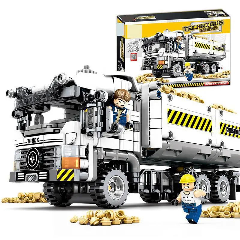 

Engineering Earth moving vehicle Technique Building Blocks Bricks Technic series Model toy Sembo 701704