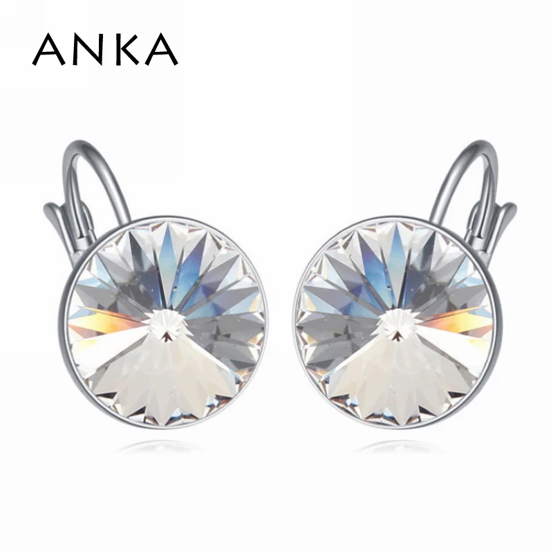 

100% Austria Crystal 18K White Gold Plated Pendant Bella Pierced Earrings Made With Genuine Swarovski Elements #110828