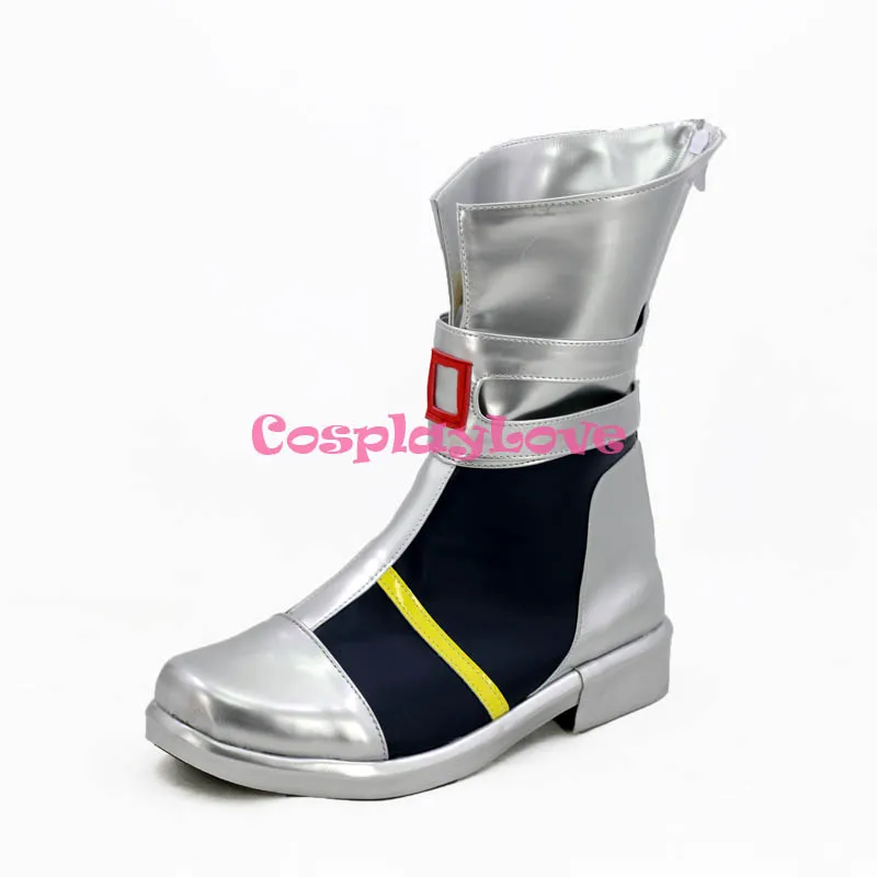 Sword Art Online  Fatal Bullet Ayano Keiko Silica Silver Black Cosplay Shoes Long Boots Newest Custom Made CosplayLove (2)