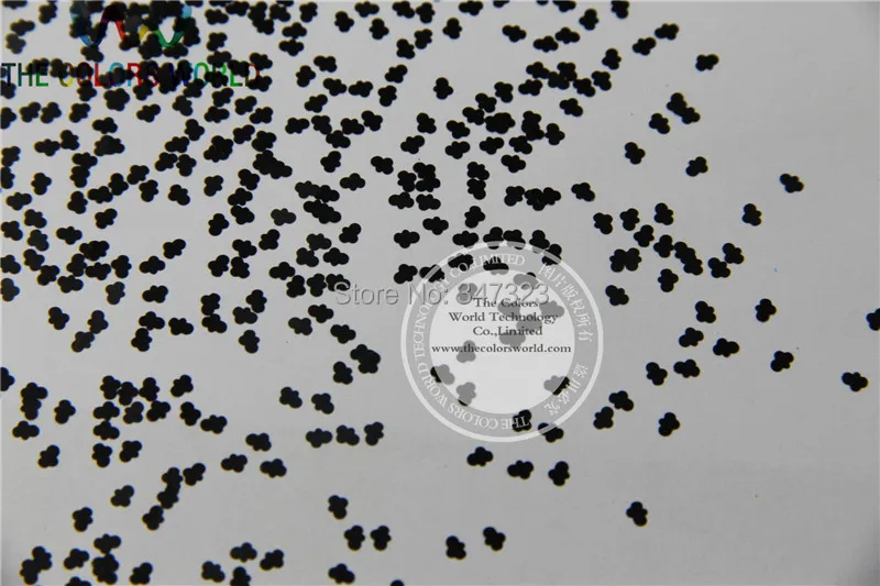 Confetti para Unha Polonês e Decoração Solvente Resistente Glitter Sparkles-cloud-shaped Preta Faça Você Mesmo 1 Pack = 50g Cor 3 Solvente resistente Glitter Sparkles-Cloud-shaped Cor Preta Confetti