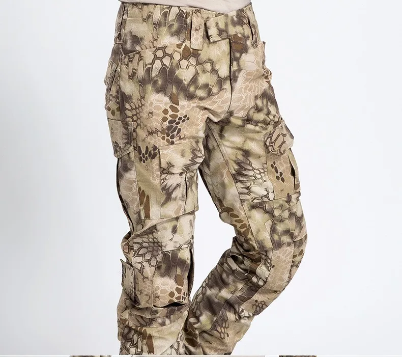 Мужские Pro Тактические камуфляжные военные брюки, мужские Rip-Stop анти-пиллинг SWAT, армейские многоцветные брюки-карго