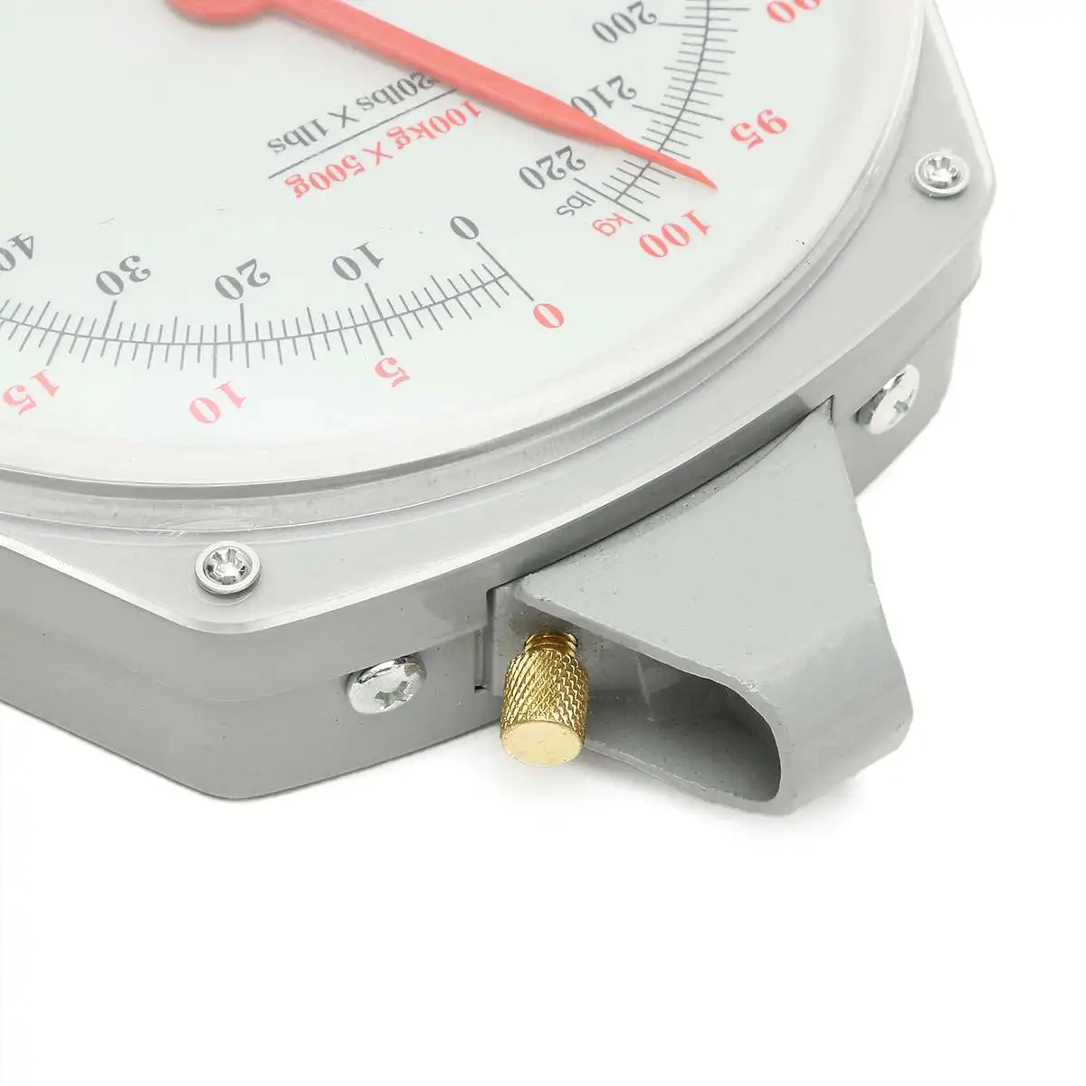 Цена 100 кг 220lbs подвесные весы Ёмкость сплав механические Висячие весы с 2 крюк