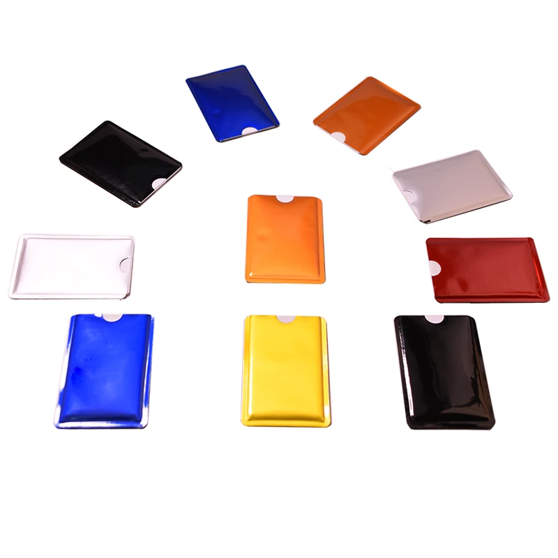 Eseye 100pcs/set RFID Shielded Sleeve Card Blocking 13.56mhz IC card Protection NFC security card prevent unauthorized scanning Eseye 100pcs/set RFID Shielded Sleeve Card Blocking 13.56mhz IC card Protection NFC security card prevent unauthorized scanning