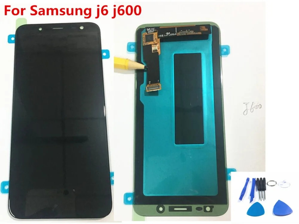 Супер AMOLED LCD для Samsung J6 2018 может настроить ЖК-дисплей сенсорный экран дигитайзер